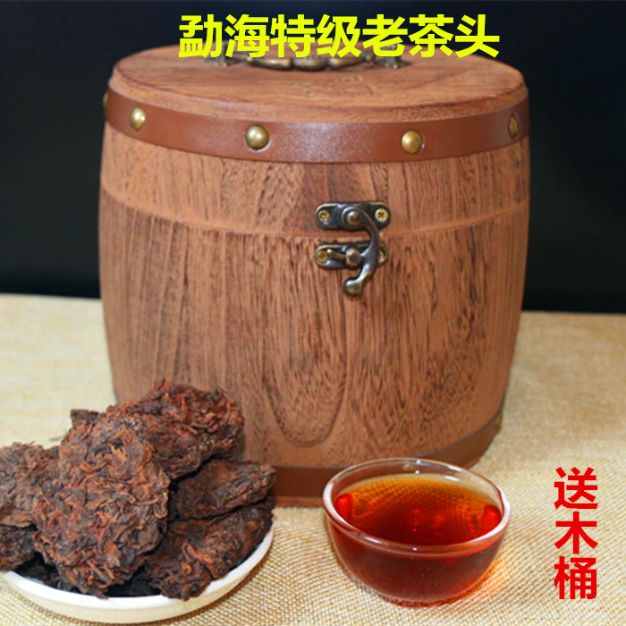 【天天特价】云南普洱茶熟茶散茶勐海特级陈年老茶头500g特价散装