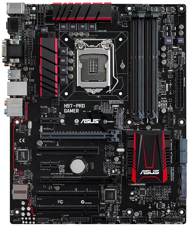 正品 现货 asus/华硕 h97-pro gamer h97 rog游戏主板 支持i7在保