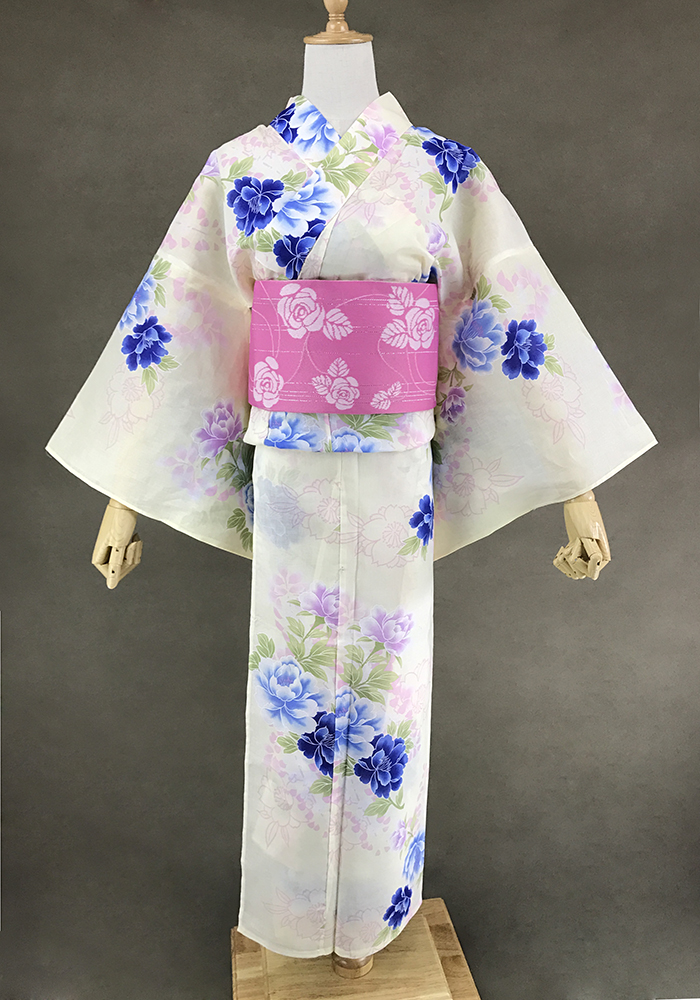 樱工房和服 新款日本和服女士浴衣夏日祭服装全棉套件