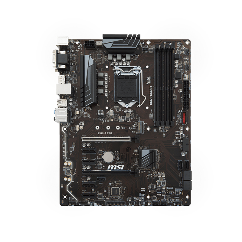 msi/微星 z370-a pro lga1151/z370系列主板支持i7 8700k 8600k