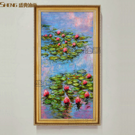 [手绘油画莫奈睡莲]评价 莫奈睡莲系列油画怎么样