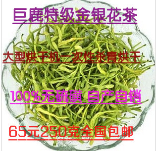 巨鹿 金银花 茶 叶纯天然花草茶去 火茶宝宝洗澡金银花 包邮