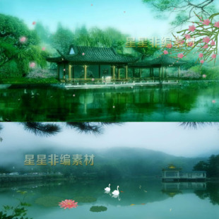 桂林山水 云南美景 青山绿水歌舞晚会舞台led大屏幕视频背景素材
