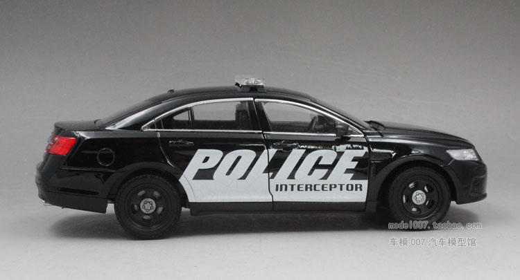 威利welly 1:24福特金牛座警车 合金汽车模型生日礼品