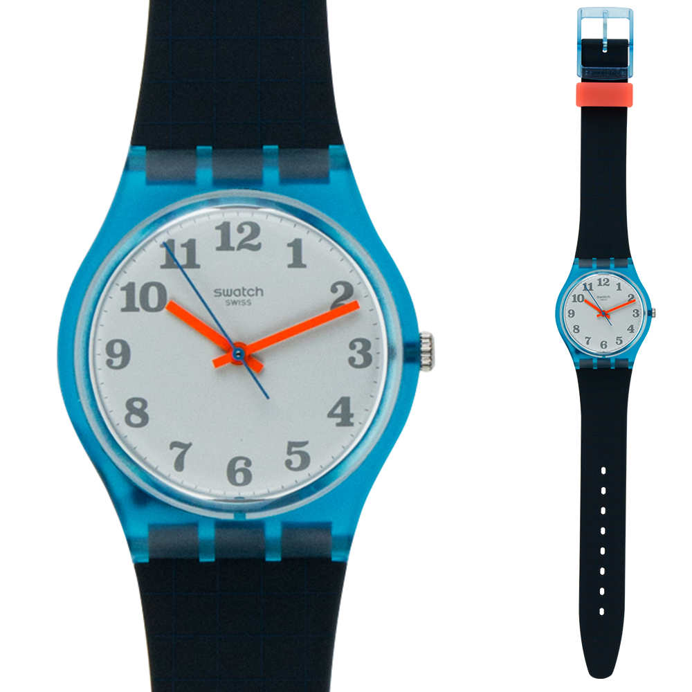 swatch2016款,swatch限量版手表大全 正品斯沃琪swatch 2016男女手表 格子表带清新表盘gs149学生时代