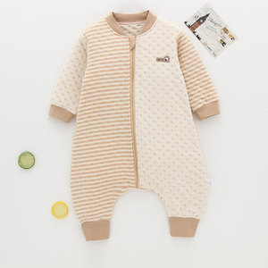 秋冬加厚婴儿睡袋保暖彩棉1岁