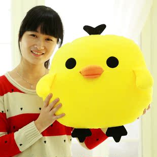 小黄鸡抱枕手捂 午睡枕创意大号抱枕公仔胖鸡 毛绒布娃娃生日礼物