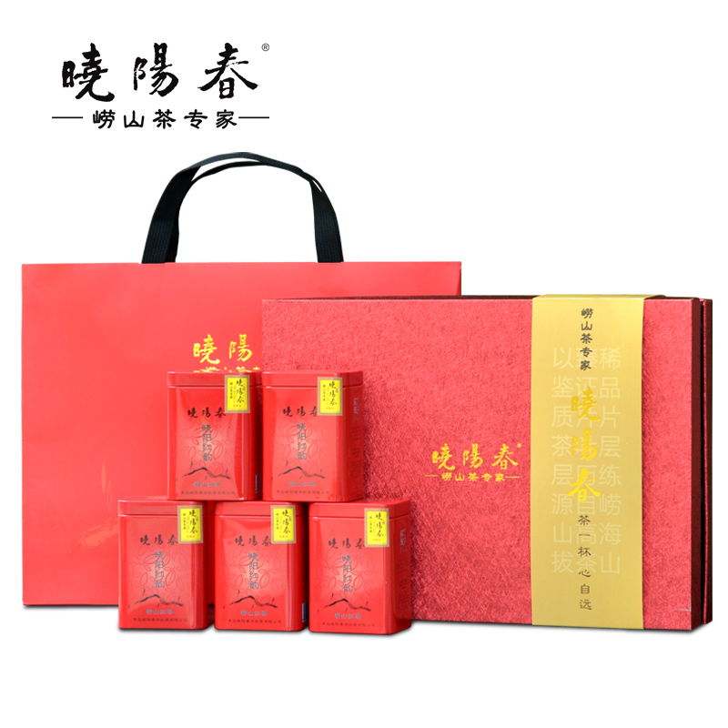 晓阳春崂山红茶2017春茶精品晓阳红韵礼盒装茶叶250g青岛特产蜜香