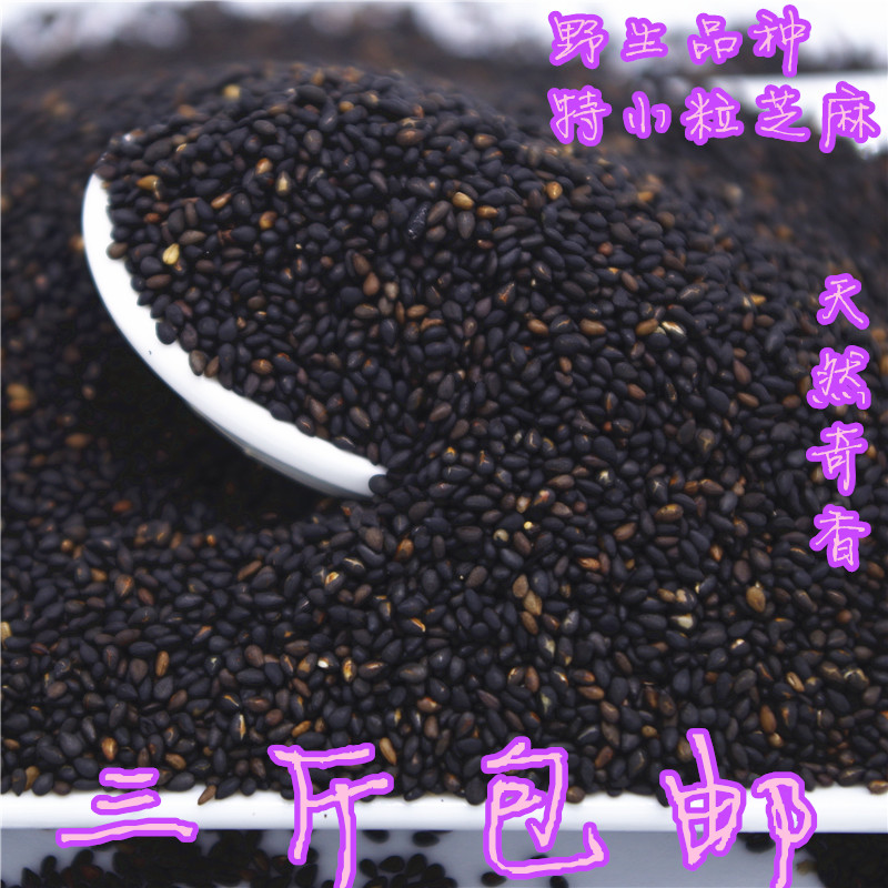 特级极小粒熟野生黑芝麻低温烘焙更营养奇香500g可免费打黑芝麻粉