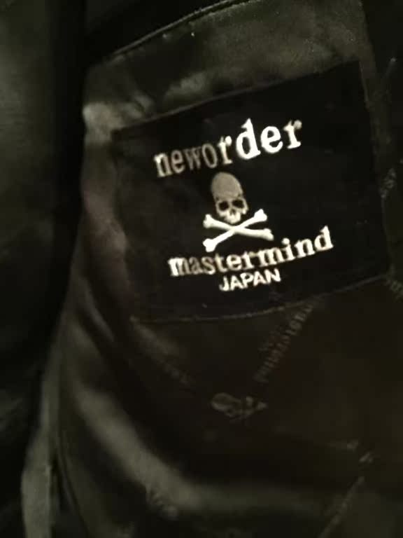 mmj mastermind japan 12aw 究极限定 满骷髅丝绒西服