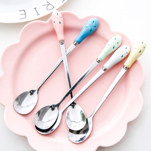 不锈钢咖啡长柄搅拌勺