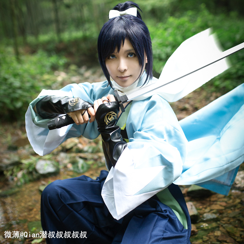 漫创 刀剑乱舞 太刀 大和守安定cos服 大和守cosplay服装假发