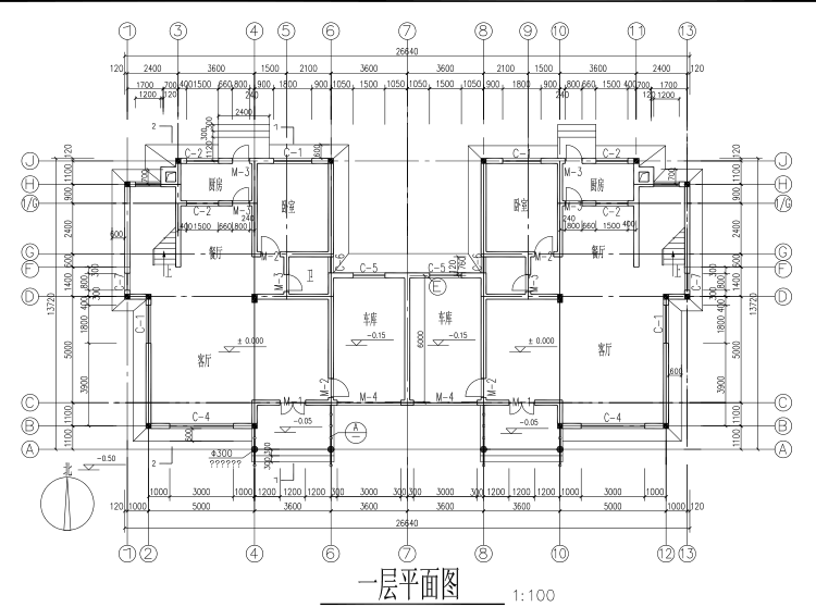 a47全套三层别墅图纸diy农村别墅设计图纸效果图施工图10.7×18