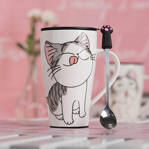 创意猫咪陶瓷马克杯