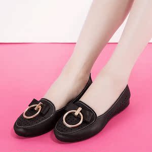 舒适防滑平底豆豆鞋