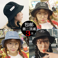遮阳帽情侣出游防晒盆帽太阳沙滩帽 渔夫帽女韩国潮帽子女夏天韩版