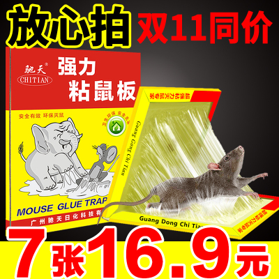 超强力粘鼠板抓老鼠贴夹家用捕鼠笼驱鼠灭鼠器神器捉老鼠胶药工具