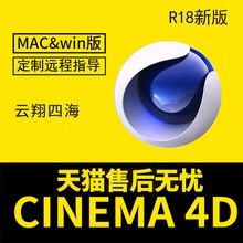 插件支持win mac定制远程安装 R18 C4D软件中文版Cinema