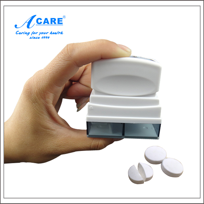 acare 切药器 便携安全药盒切药器 药片分割器 碎药器