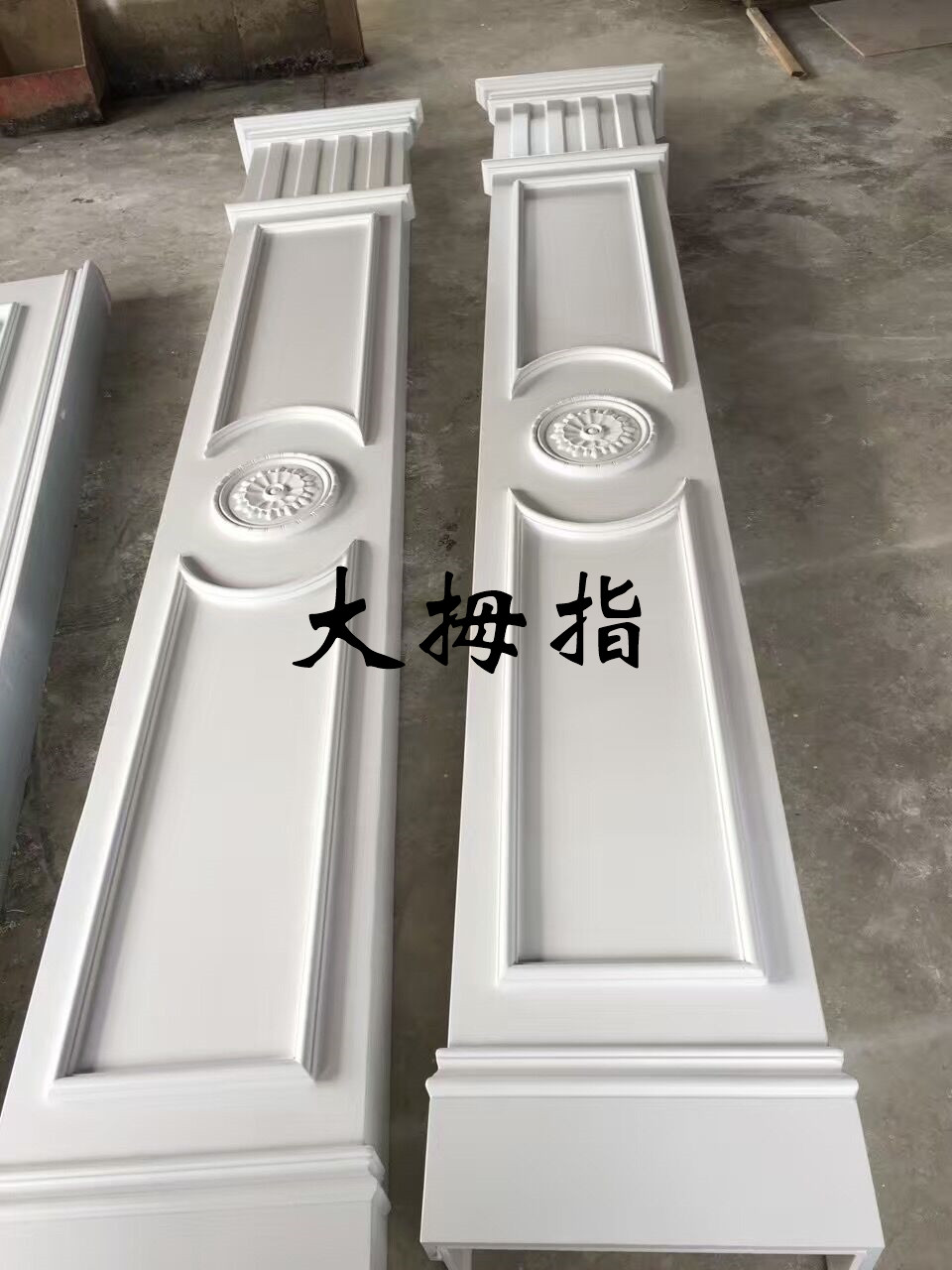 石塑方形柱子 电视背景墙造型柱子 罗马柱 仿大理石柱子