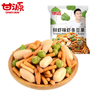 甘源牌鲜虾味虾条豆果285g