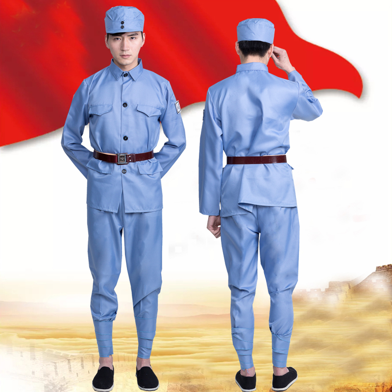八路军演出服红军抗战服装红卫兵服装新四军军装长征服装军装合唱