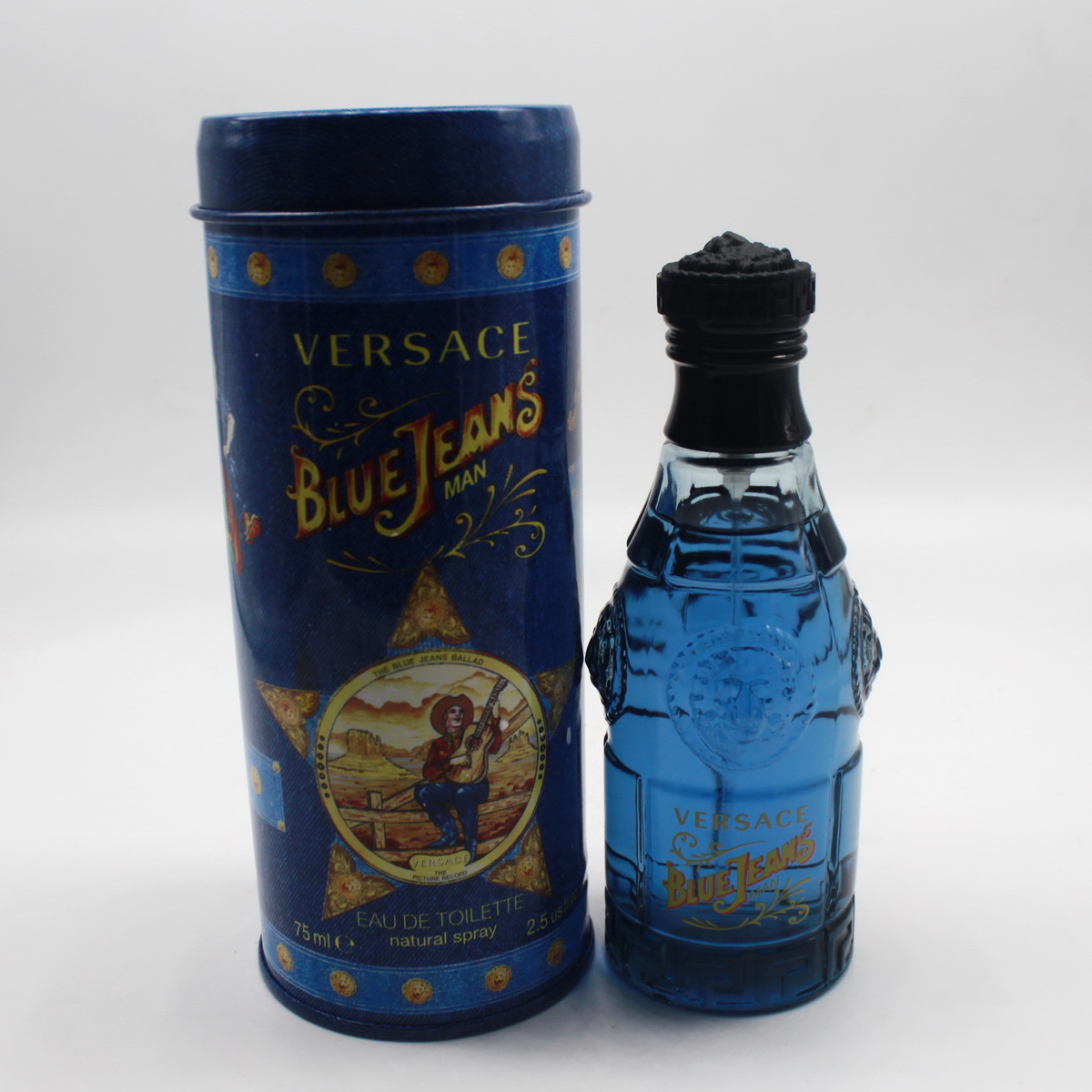毕小比 versace blue jeans 范思哲蓝可乐 蓝牛仔男士淡香水75ml