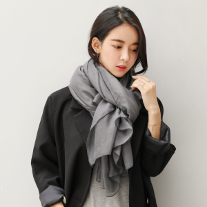 棉麻围巾女