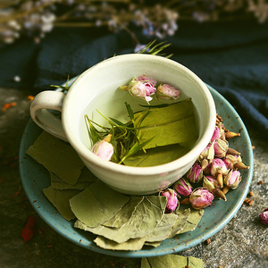 纤纤玫瑰荷叶组合花茶