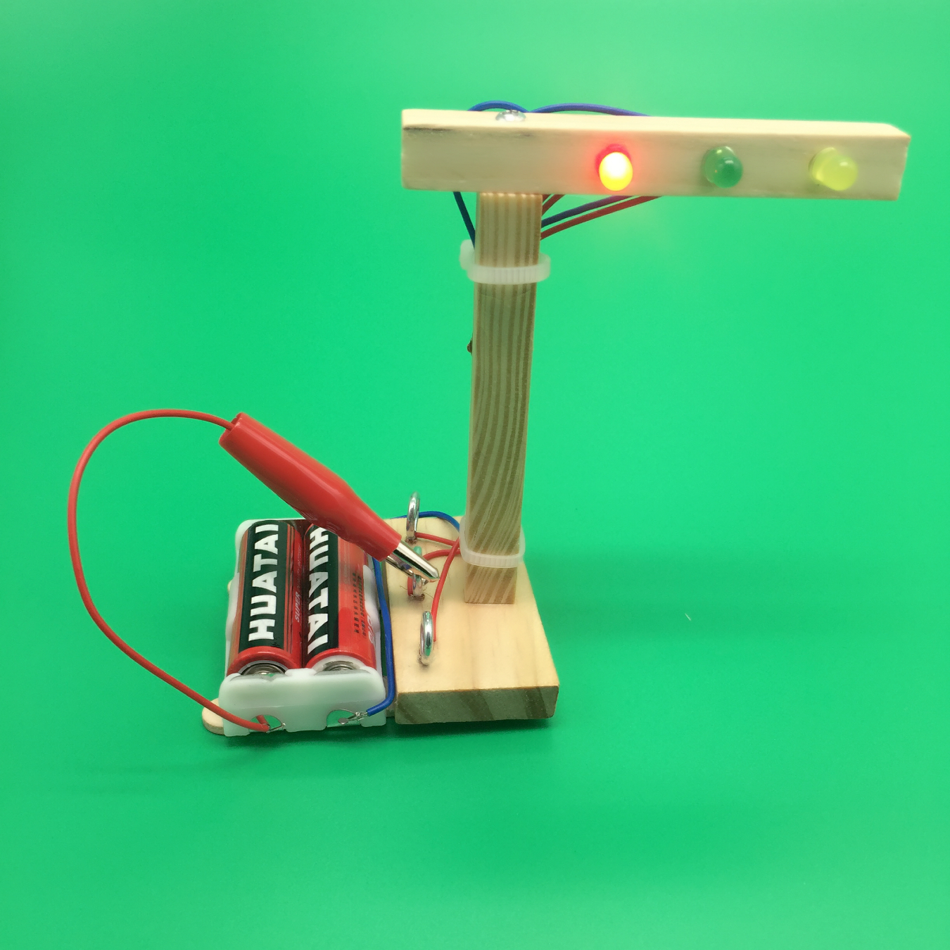 小学生科学实验器材套装 diy红绿灯科技小制作小发明手工环保材料