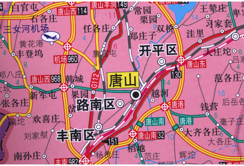 2017河北省地图挂图 1.4米x1米挂绳 防水 高清 京津冀图片