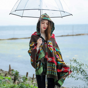 民族风秋冬斗篷外套