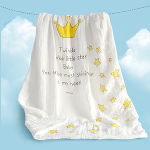 夏季纯棉纱布宝宝盖被