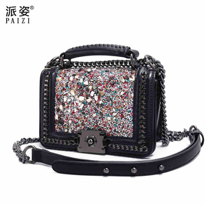 小香风链条小方包