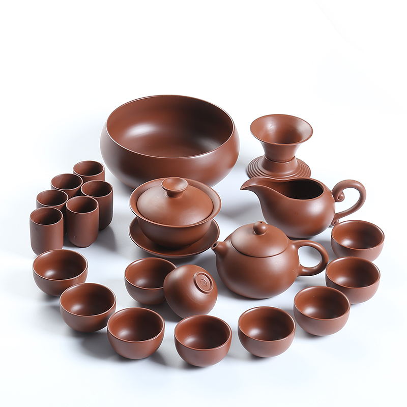 茶具套装整套功夫茶道四合一茶杯宜兴原矿紫砂西施壶特价包邮定制
