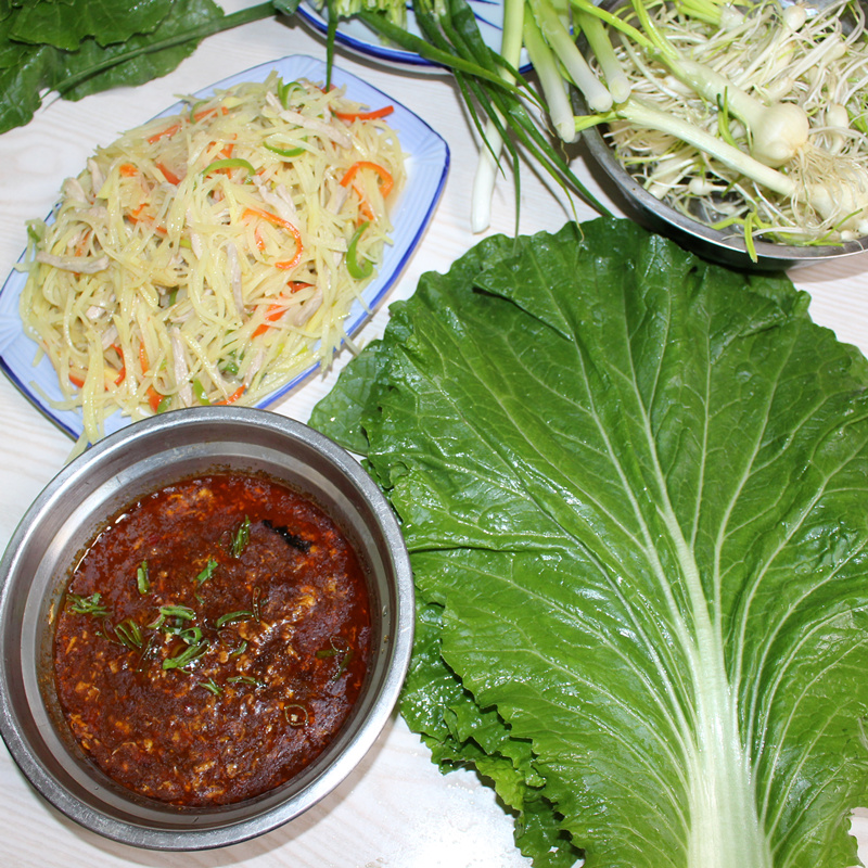 东北新鲜白菜叶 饭包叶 蘸酱菜大白菜叶 通辽白菜叶 饭包一份包邮