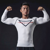 私人教练长袖 运动紧身衣健身服男速干衣跑步t恤健身衣 清仓特价
