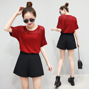 百搭显瘦高腰阔腿短裤