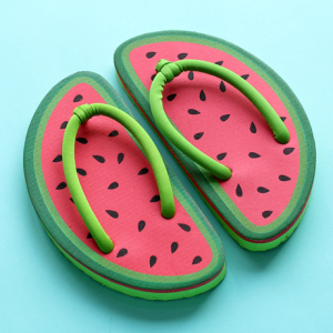 可爱水果人字拖
