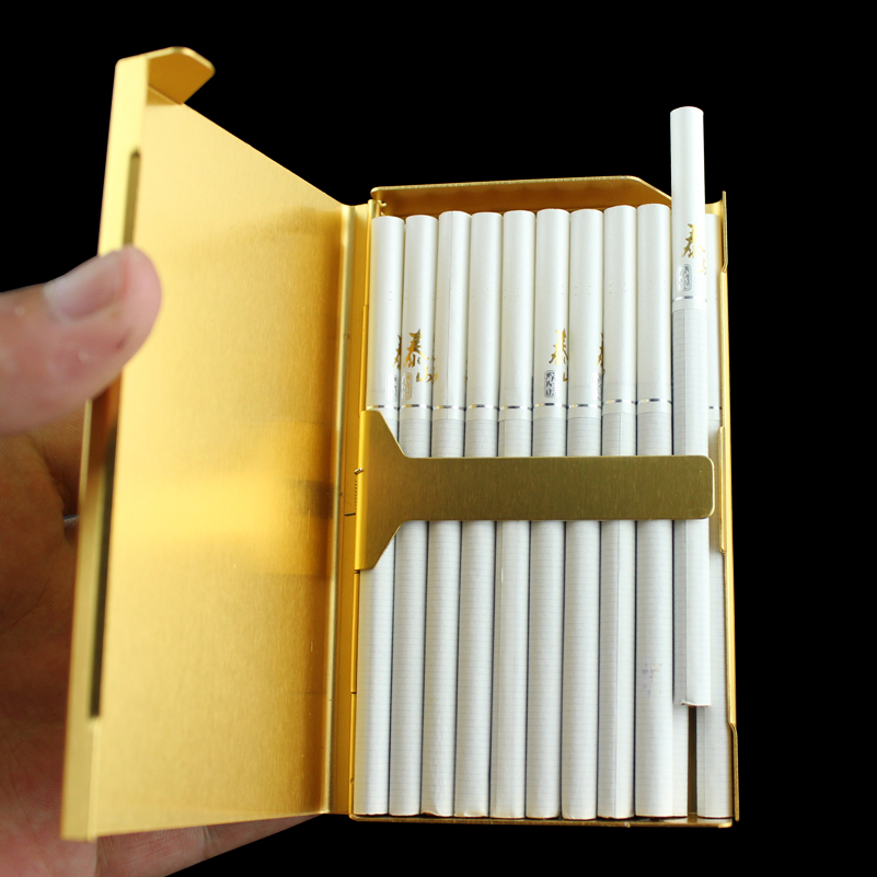 20支装烟具礼物女式超薄细长女士烟盒woman"s cigarette case