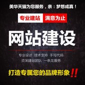 公司企业做网站建设网页设计建站制作手机微信仿站商城一条龙全包