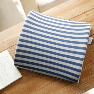 记忆棉纯棉条纹腰靠