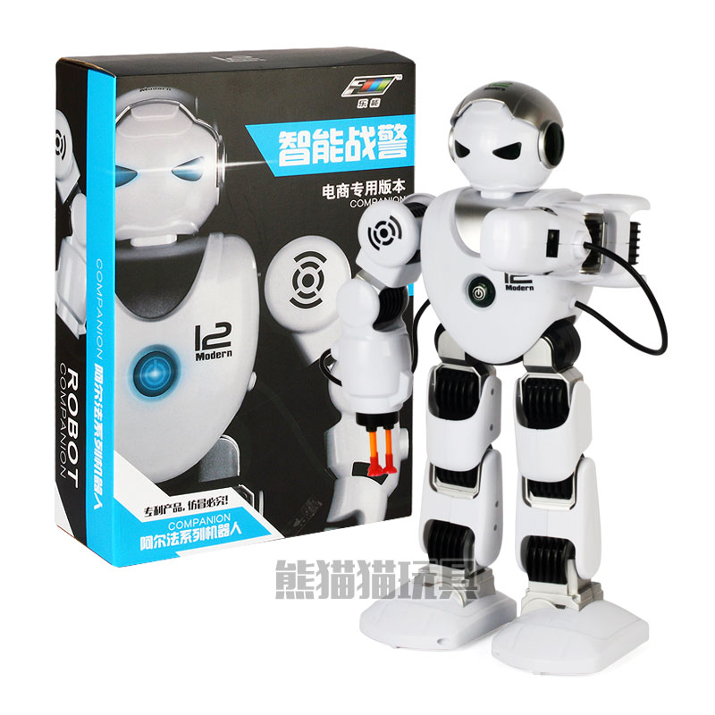 智能男女儿童玩具3-6周岁7岁乐能阿尔法机械战警充电动遥控机器人