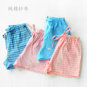 居家纯棉纱布睡裤