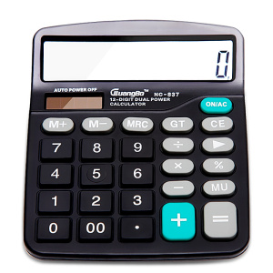 广博12位太阳能计算器