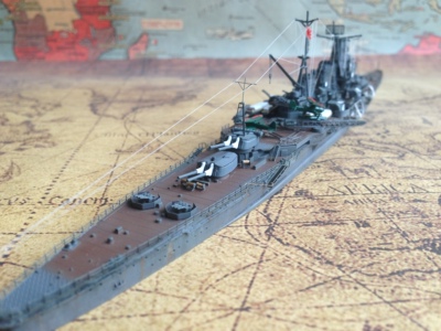 现货1/700二战日本海军妙高号重巡洋舰 成品 战舰世界模型定做