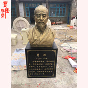 古代名医葛洪半身像玻璃钢雕塑仿铜人物雕塑医学人物雕像药房摆件