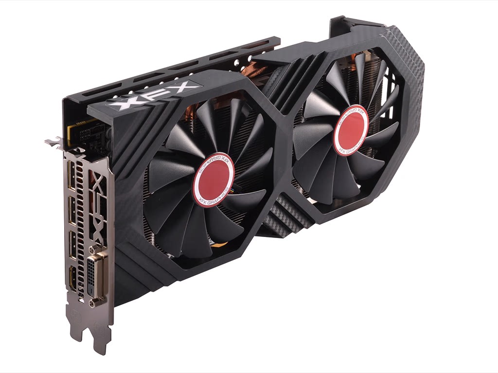 xfx/讯景rx 580 8g 黑狼版 台式电脑游戏独立显卡 超频gtx960