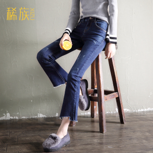秋冬季微喇牛仔裤