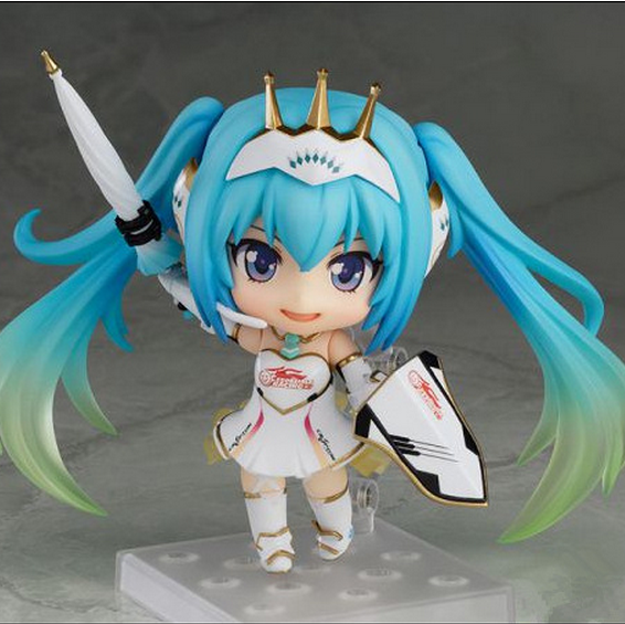 手办赛车初音未来公仔摆件q版生日礼物miku模型玩具动漫呆萌妹子